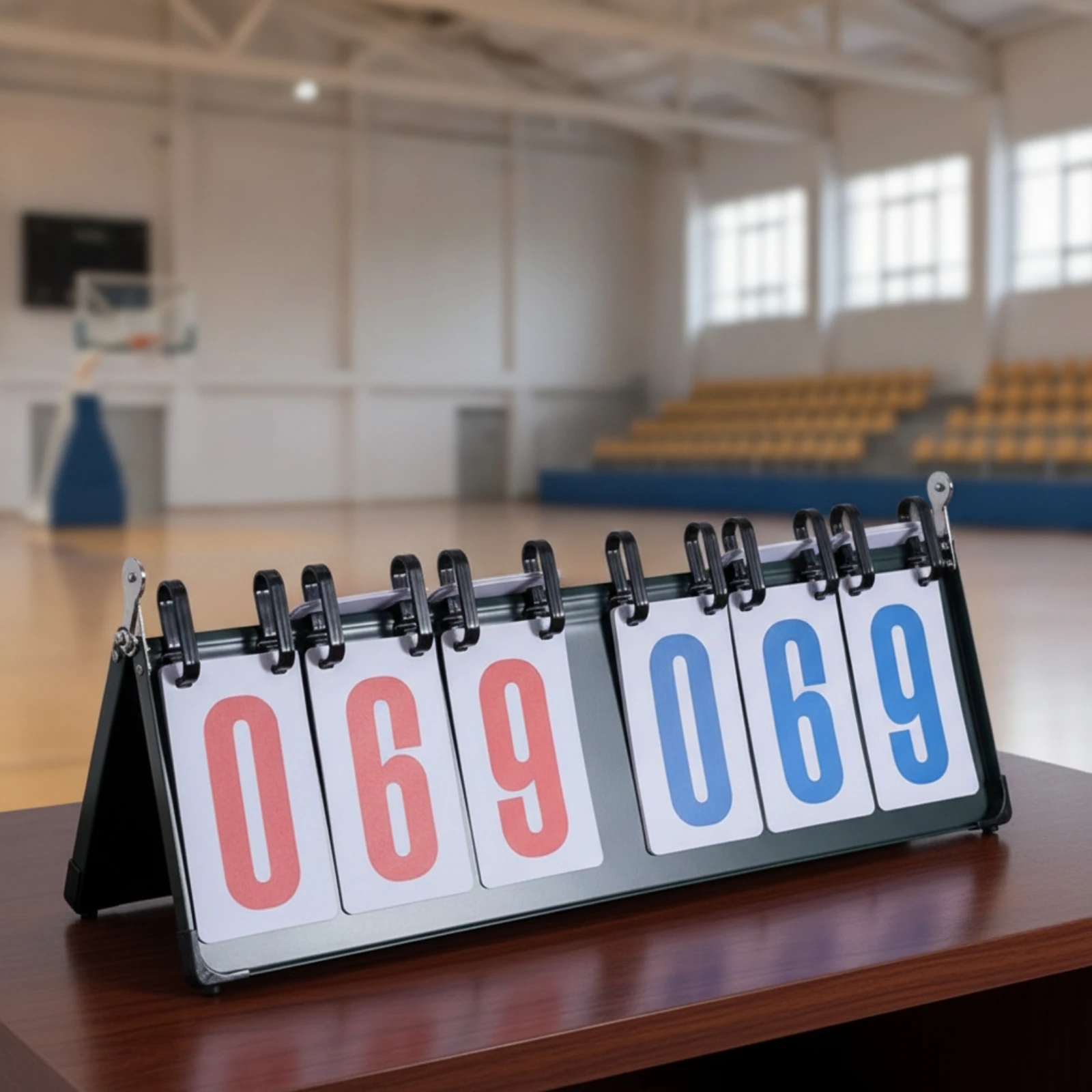 Manual Flip Scoreboard Compact Tabletop Scoreboard Scorekeeper High-Visibility Score Keeper Double-Sided for Referees