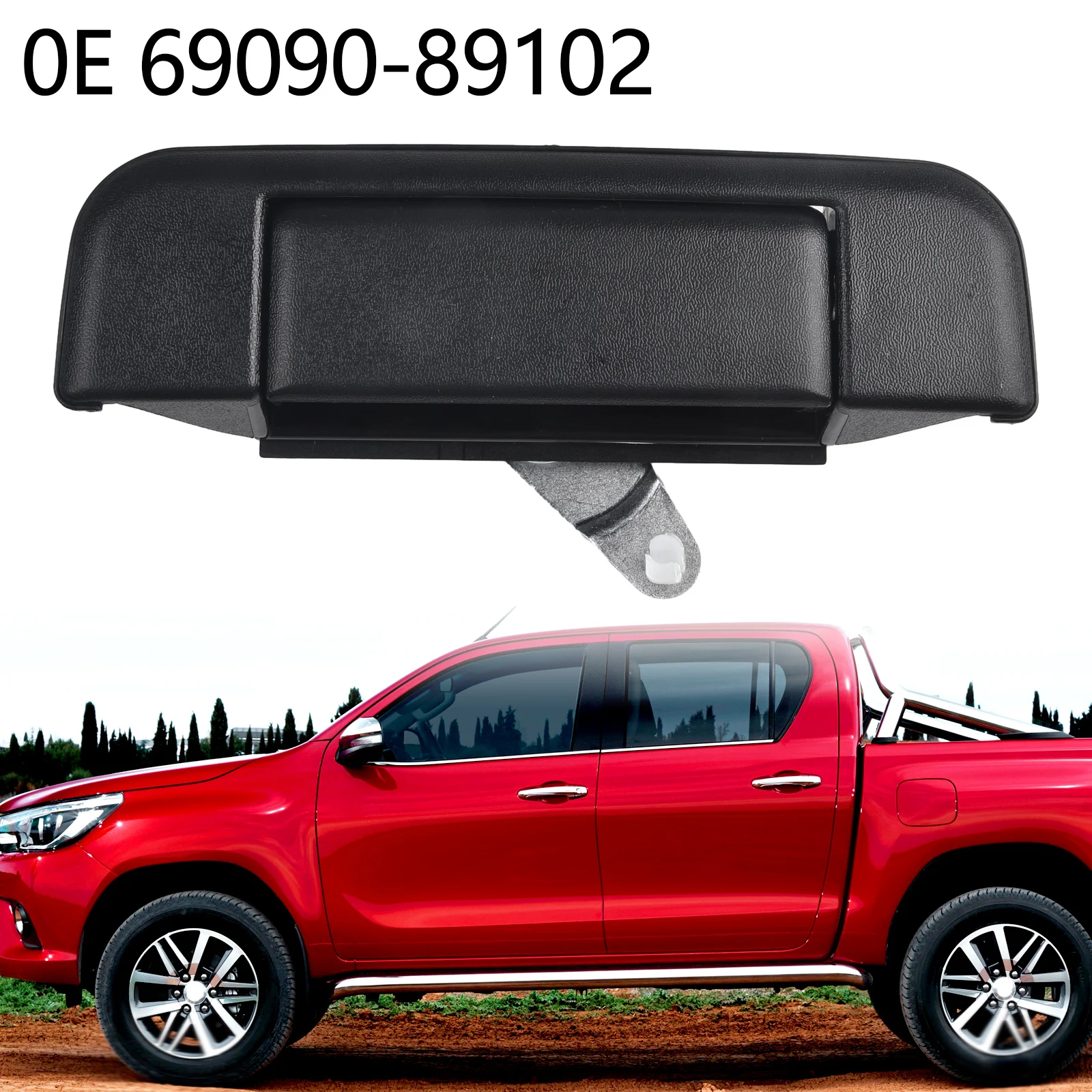 Tailgate Handle Replacement for Toyota Pickup For Hilux Ute 2WD 4WD 1989 1995 Compatible Part Number 6909089102