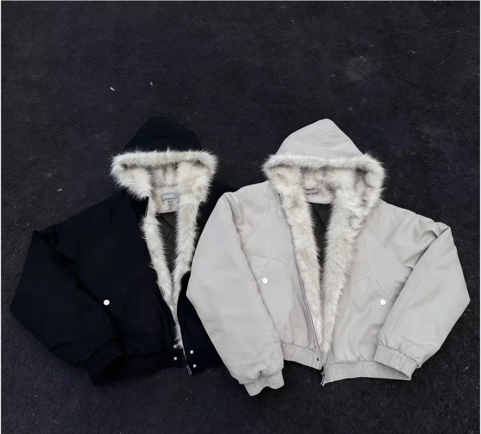 

Новинка 2025, мужская куртка с капюшоном, пальто American Street Cleanfit, короткое пальто, зимняя куртка для мужчин, модная верхняя одежда, ветрозащитная парковка