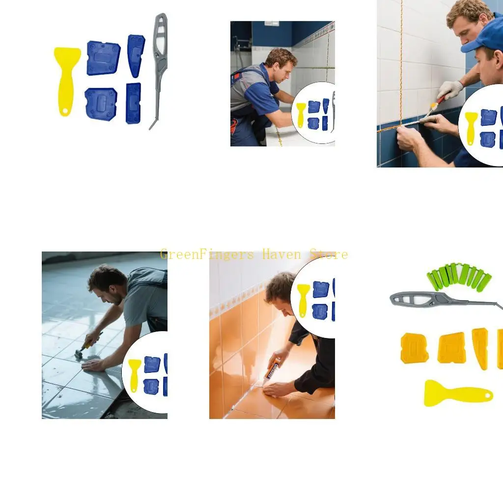 F68D 15PCS Reusable Silicone Caulking Tool For Bathroom Kitchen Window Floor Sink Joint Sealant Finishing And Caulking Removal