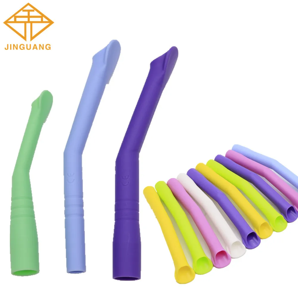 5 x 10pcs/bag Dental Saliva Ejector Dentistry Clinic Disposable Surgical Suction Tips Suction Tube Long Slim Type Dentist Tools