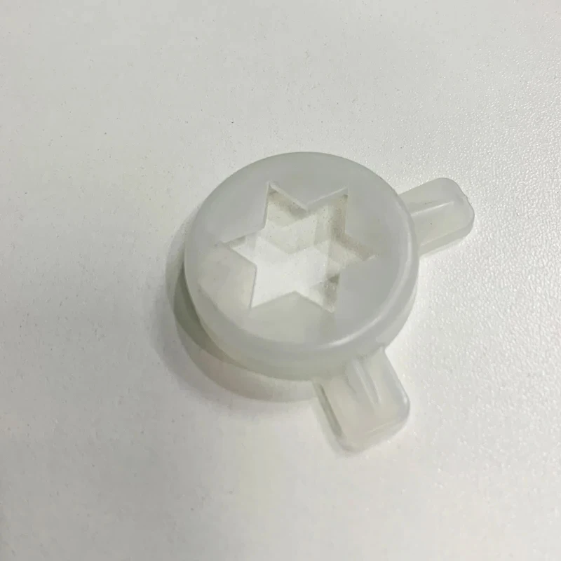Soft Ice Cream Machine Hexagonal Magic Cap Parts, Plastic Nozzle Cap, Ice Cream Machine Replacement Spare Parts, Molding Cap