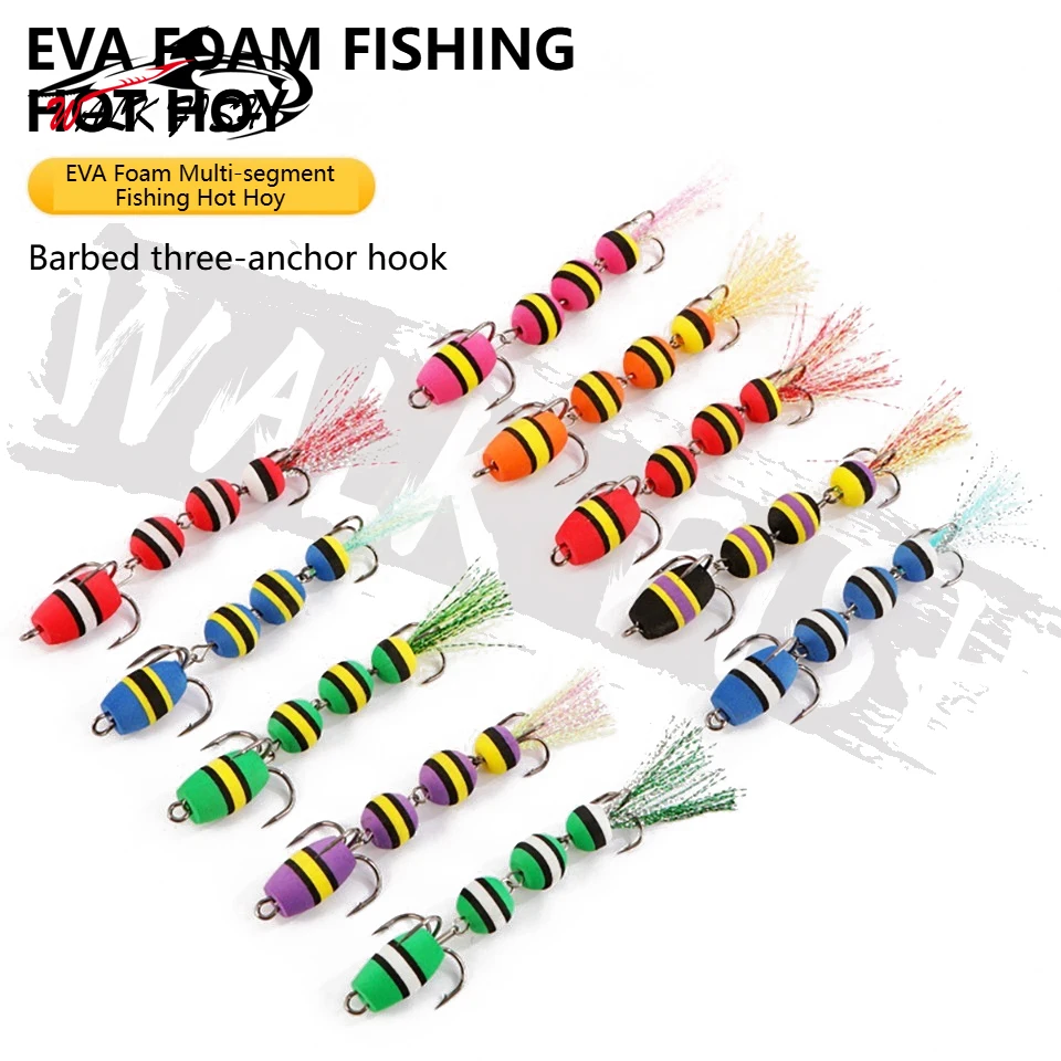 WALK FISH New 9.5cm EVA Carp Soft Fishing Bait Swim Bait High Density Foam Lure Multicolor Bass Trout Artificial Lure Wobbler