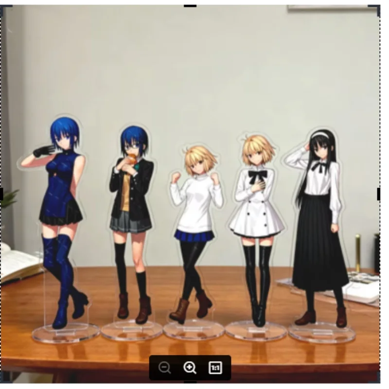 Anime Tsukihime Acrylic Stand Standing Character Posture Anime Souvenirs Anime Fan Collectibles Cute Girl Keychain