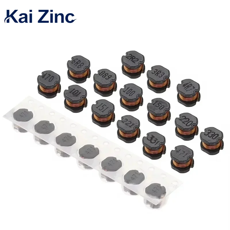 

20 шт. CD54 силовой индуктор 2,2-3,3/4,7/6,8/10/15/22/47/100/150/220/330/470UH SMD индуктивность медный сердечник