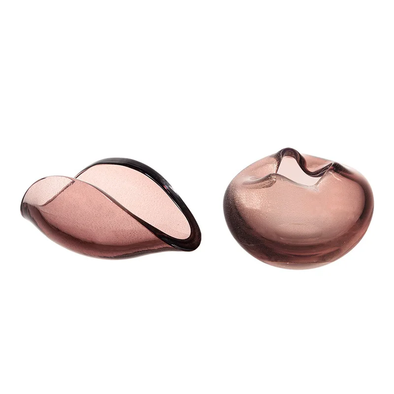 

Mingsha series, retro light luxury gold ashtray, high-end villa model room living room coffee table decoration