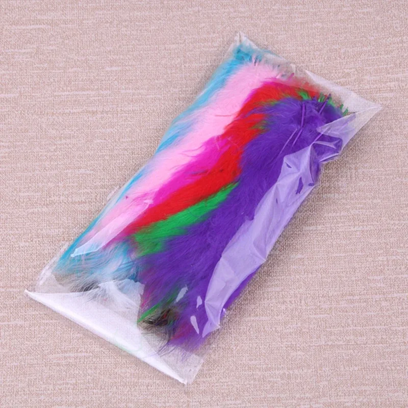 100 Stück/Los Marabou Truthahnfedern für Dekoration, Bastelarbeiten, Federdeko, Karneval, Traumfänger, Schmuck, Handwerksaccessoires – Detail 6