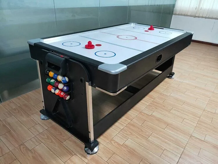 Hot Sell Multi Functions 4 in 1 Rotating Air Hockey Table Tennis Dinning Top Billiard Pool Table