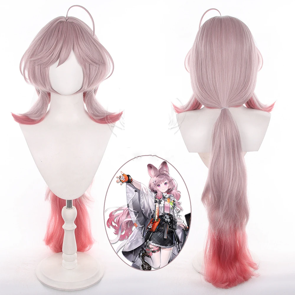 Anime Arknights Thumpy Cos Wigs Cosplay Costumes Headwear 95Cm Long Simulation Scalp Thick Mixed Puffy Long Hair Wigs