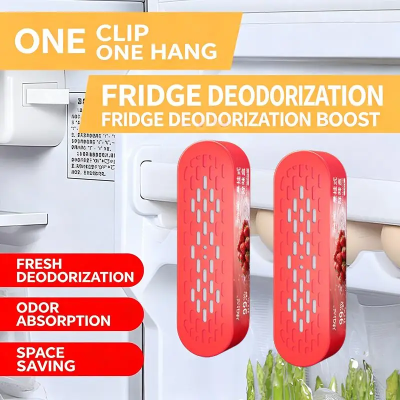 Hanging Refrigerator Deodorizer Box 99 Percent  24H Fast Odor Removal For Kitchen Keep Food Fresh Avoid Mixed Taste