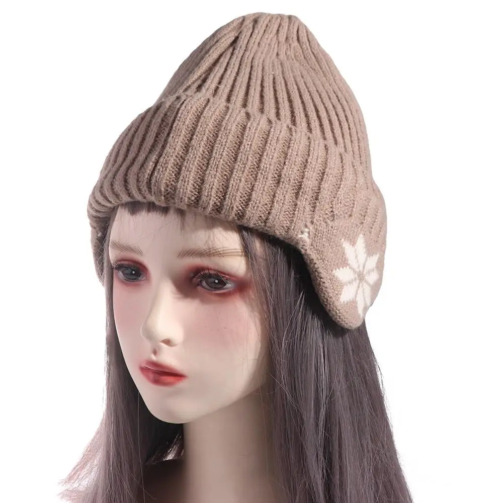 

Soft Solid Color Ear Protection Wool Caps Earflap Coldproof Knitted Benines Thickened Windproof Knitted Skullies Male