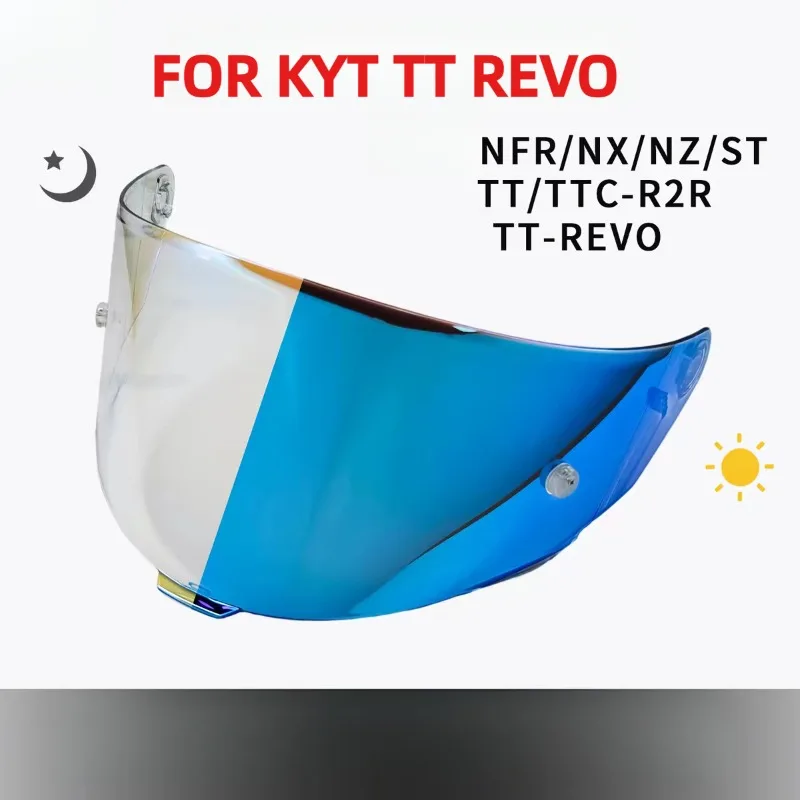 FOR KYT TT REVO motorcycle helmet visor Sunscreen UV protection high-definition night vision mirror TT revo helmet accessories