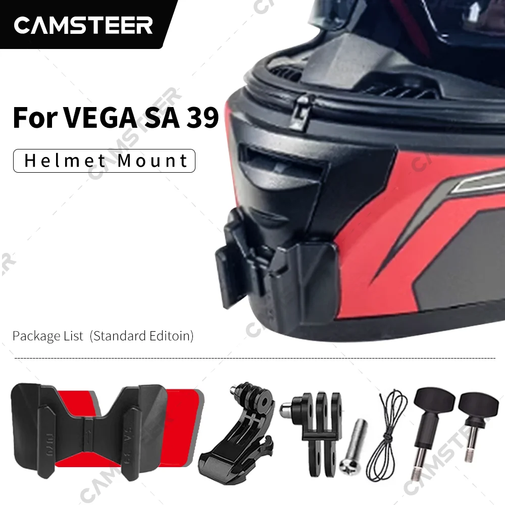 

VEGA SA 39 Customized Helmet Chin Mount for GoPro12 11 10 9 DJI Action3/4 Insta360 Ace pro X4 X3 Action Camera Accessories