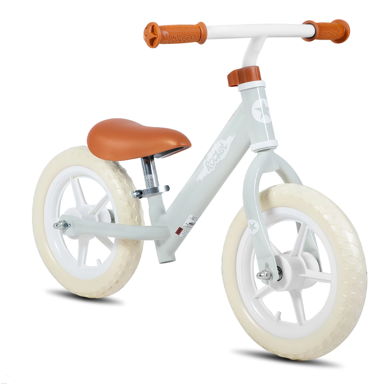 JOYSTAR Bicicleta de equilíbrio infantil de 12 polegadas para meninos e meninas de 2 a 5 anos, bicicletas leves de equilíbrio para crianças pequenas com guiador ajustável, assento