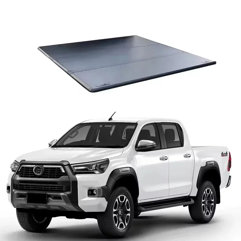 Soft Roll Up Truck Bed Cover Folding Tonneau Cover For Toyot Hilux Revo Tonneau Cover