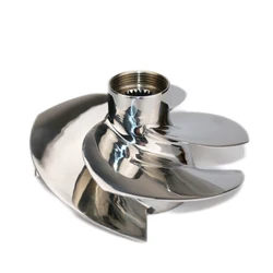 Boatman 155.5MM Jet Ski Impeller OEM: 267000940 Fit Sea-Doo Jet-Ski GTI LTD/SE 15 Jet-Ski Propeller 4- Blades Polished ，2008-New