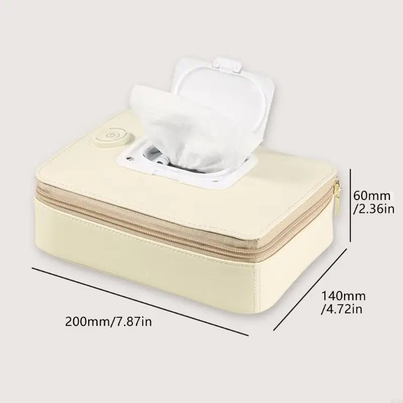R66D Intelligent Heating Container Box For Baby Wet Wipes Feature 3 Heating Modes and Compact Travel Daily Use