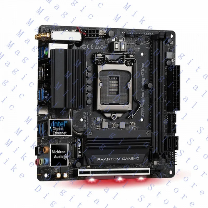 H  FOR ASRock Z390 Phantom Gaming-ITX/ac Motherboard Intel Z390 LGA1151 2*DDR4 Mini-ITX