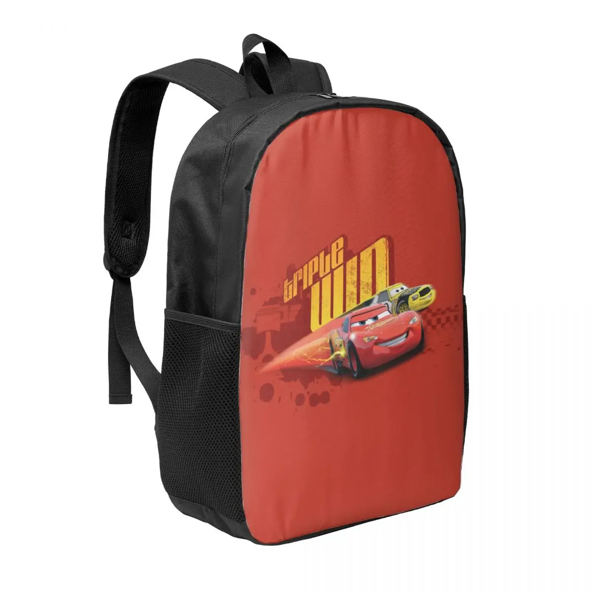 Custom Lightning McQueen Cars Laptop Backpack Women Men Basic Bookbag for School College Student Cartoon Bags