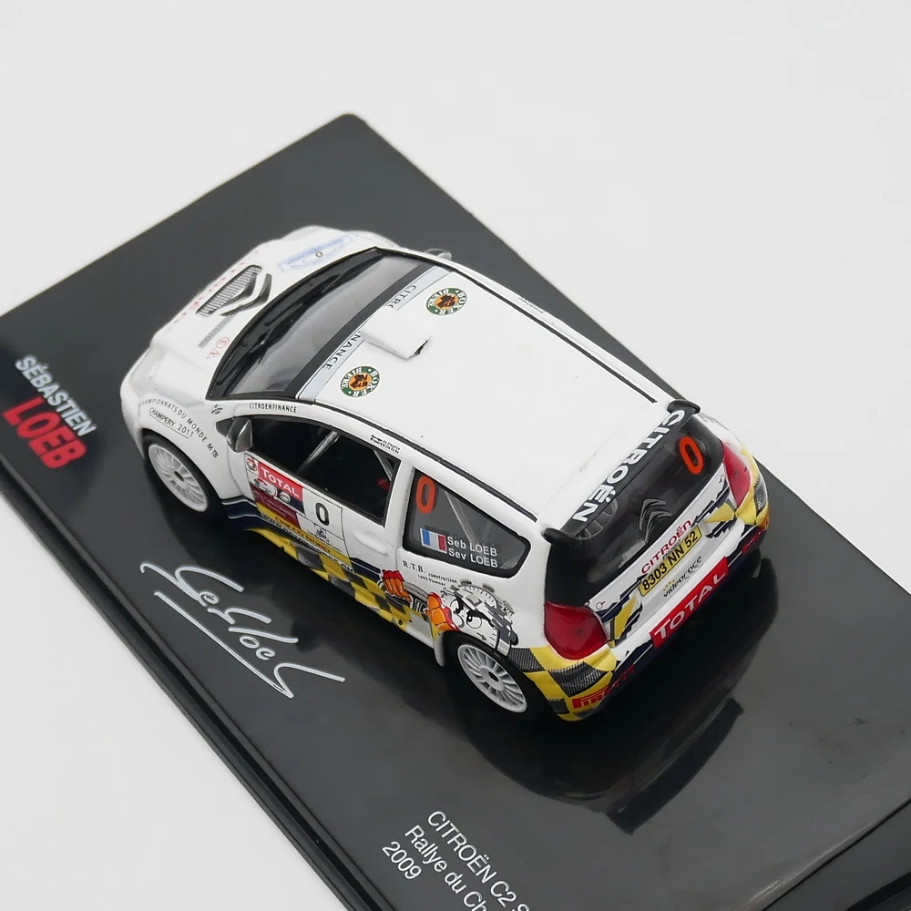 Ixo 1:43 Citroen C2 S1600 Rallye Chablais 2009 Diecast Car Model Metal Toy Vehicle