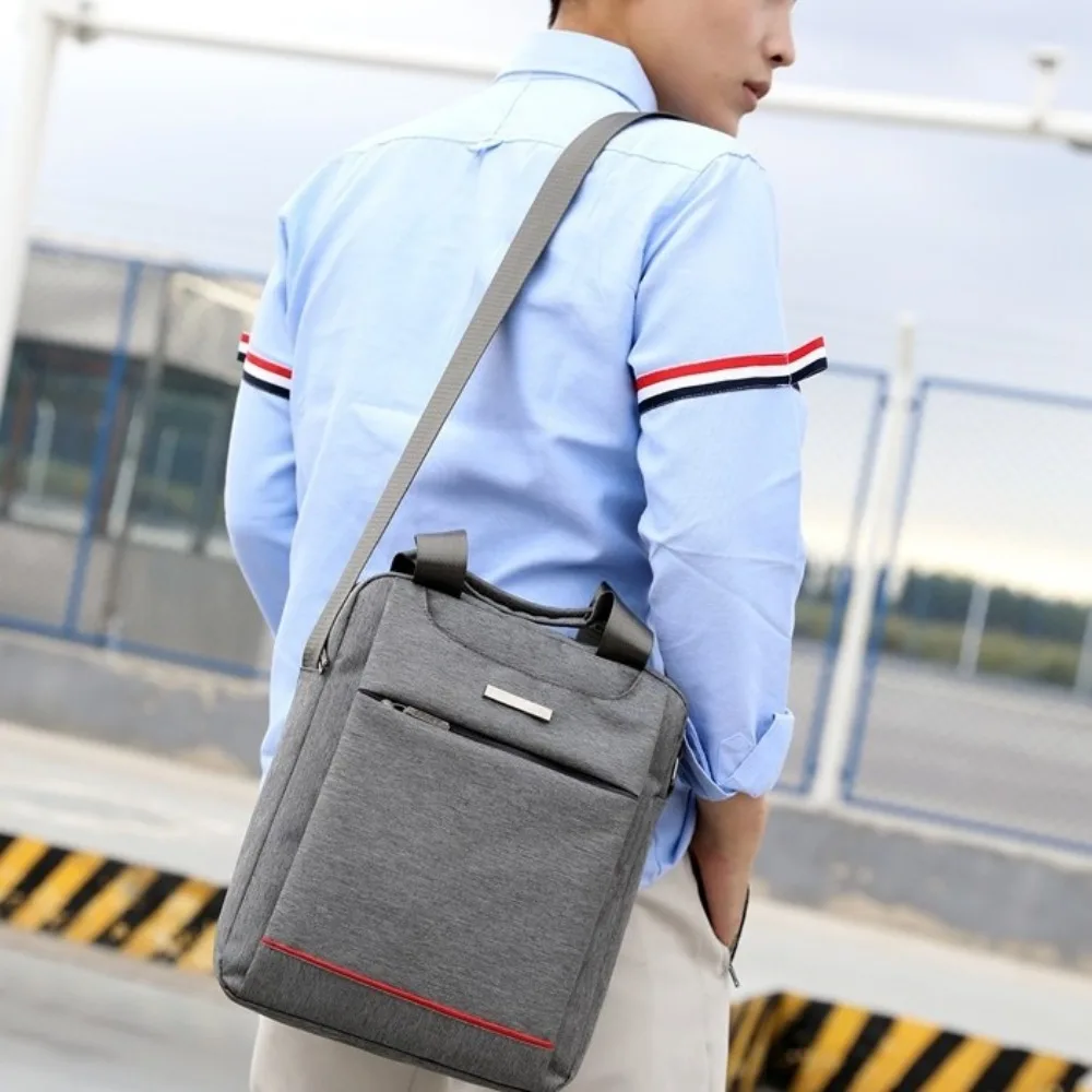 

Protable Oxford Business Handbag Shockproof Large Capacity Men Crossbody Bag Briefcase Storage Shoulder Bag Travel