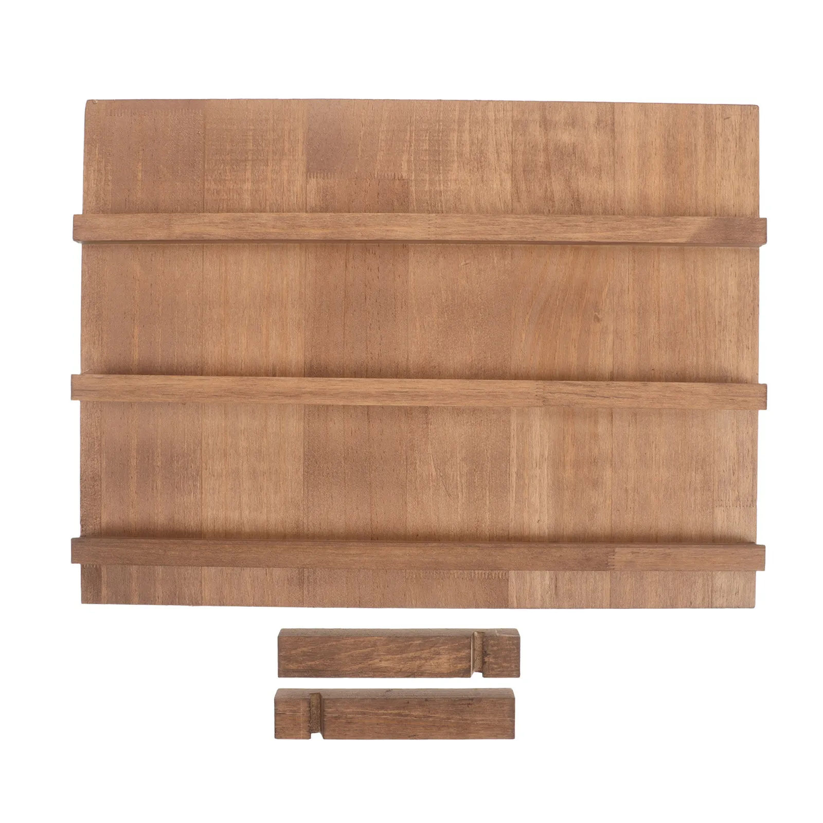 Wood Nail Display Organizer 3-Tier Manicure Display Stand Desktop Rack Press on Nails Jewelry Earring Trinket Storage Rack