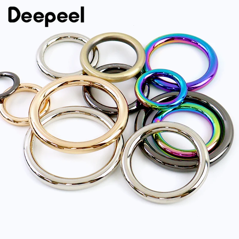 

10/20Pcs 15-50mm O Ring Metal Buckles Bag Strap KeyChain Loop Hook Dog Collar Belt Handbags Connect Rings Hardware Accessories