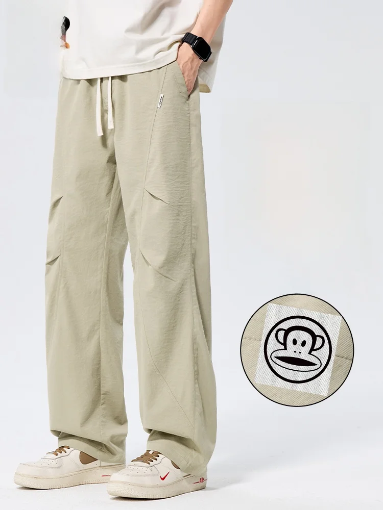 

Мужские повседневные брюки Paul Frank American Style: весенние, свободные, прямые, в стиле милитари, рабочие, свободного кроя