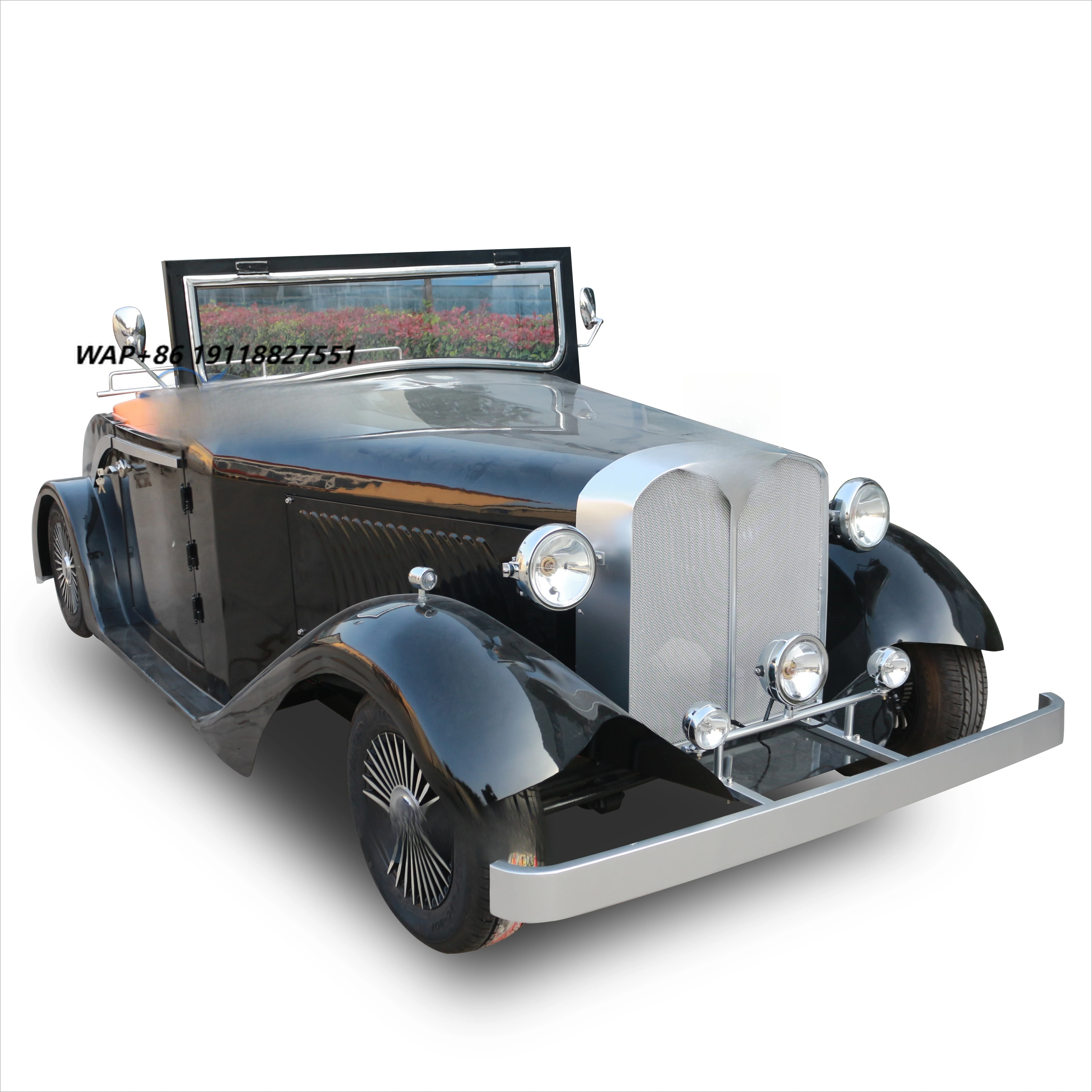 2025 Brand New 5 Seats Superior Quality Vintage Electric Retro Antique Classic Car for Sale