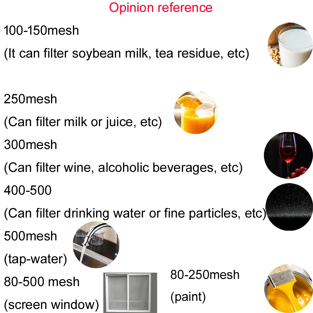 Nylon Filter Mesh 80-500 Mesh Food Grade Kitchen Oil Food Water Filter Net Precisely Wine Beer Brew Colander screen window