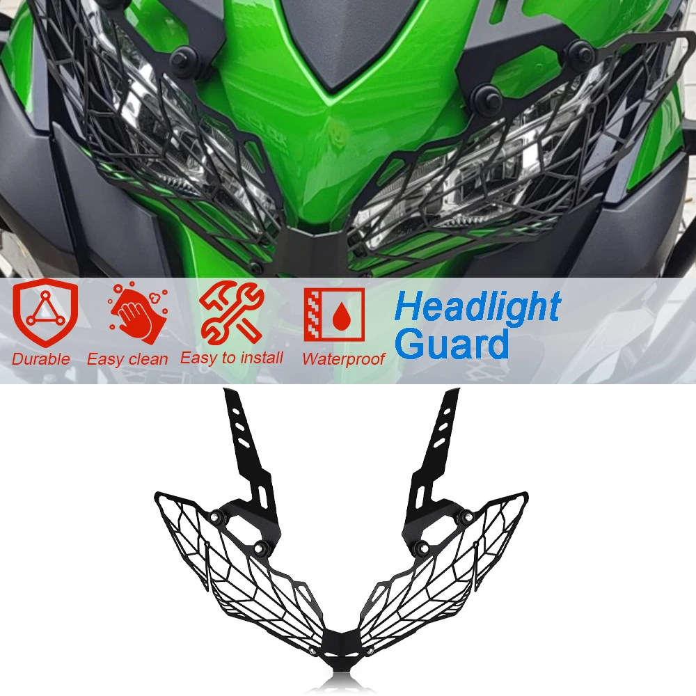 

Motorcycle Headlight Grill Guard FOR Kawasaki Versys 1000 VERSYS1000 KLE1000 2019 2020 2021 2022 2023 Protection Cover Protector