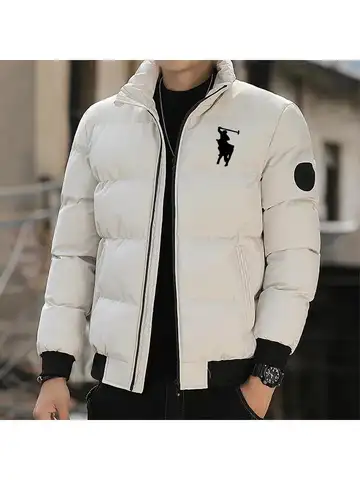 2025 Autumn/Winter fashion zipper cotton jackets, warm cotton-padded jackets, winter casual sports cotton-padded clothes, stand-