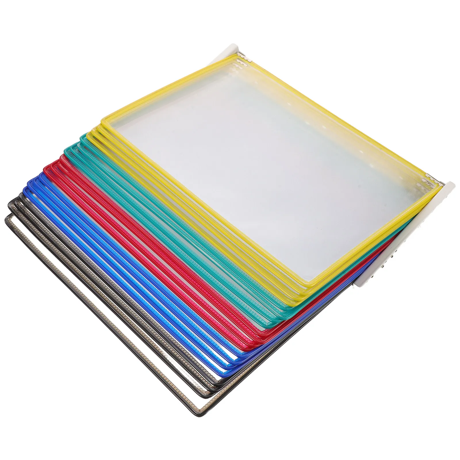 Transparent Wall File Holder for A4 Papers Effortless Mounting Document Display Pockets Modern Literature Wall Display Rack