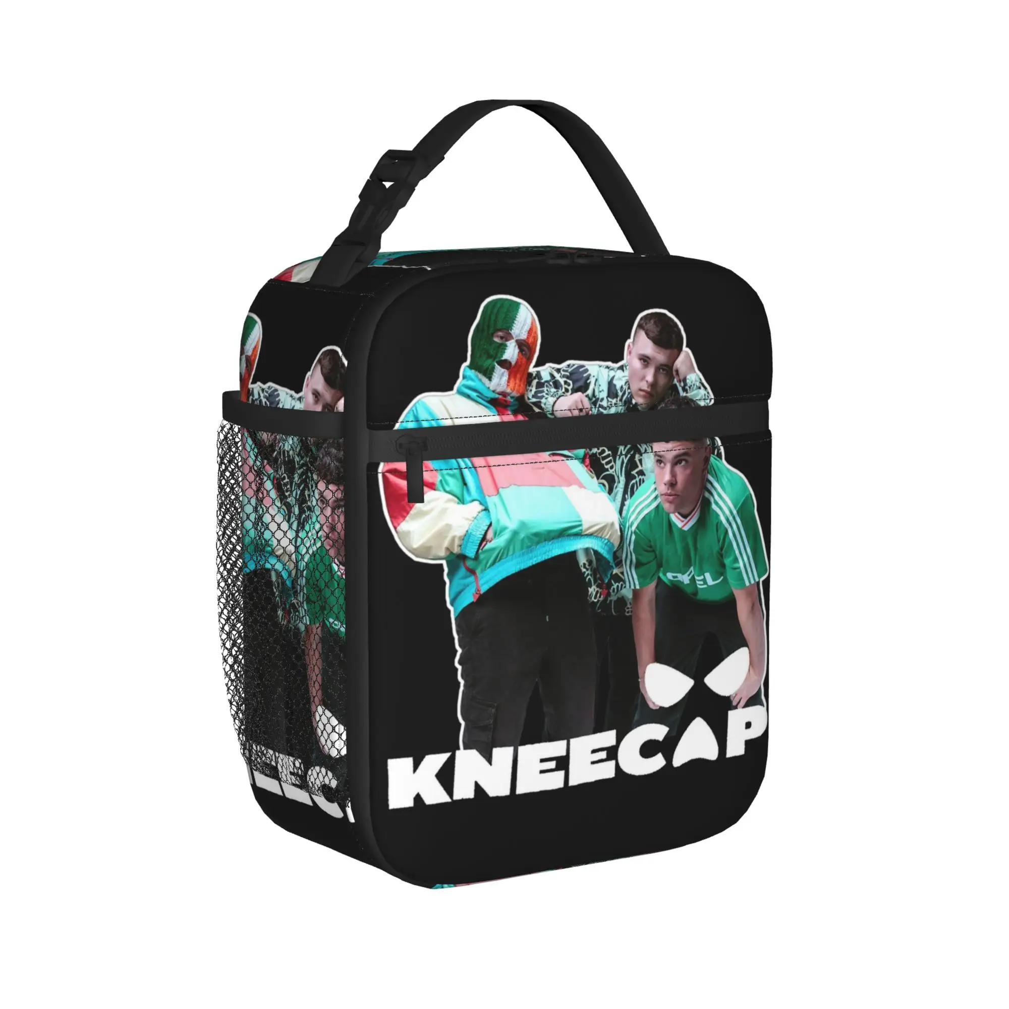 Kneecap Design Irish rap group Insulated Lunch Bag Portable  Reusable Cooler Bag Tote Lunch Box Work  Outdoor Food Handbags