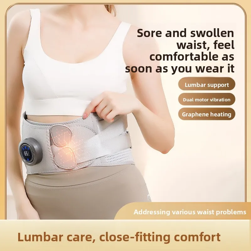 

Waist Belt Warm Heat Compress Electric Heating Massage Waist Protection Heating Belly Waist Heating Abdominal Massager