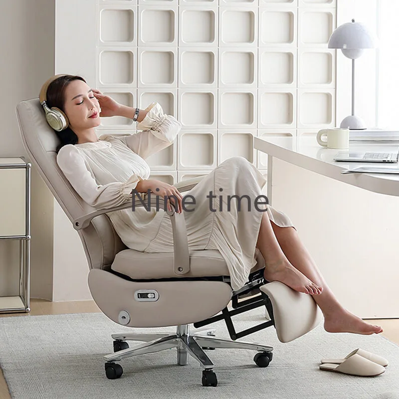 Dining Relax Office Chairs Foot Rest Recliner High Back Mobile Computer Chair Ergonomic Boss Sillas De Espera School Furniture