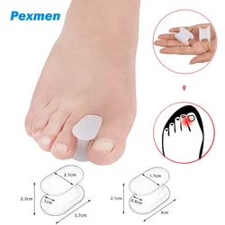 Pexmen 2/4/10Pcs Gel Toe Separator Hallux Valgus Bunion Corrector Straightener Soft Silicone Toe Protector Spacer Foot Care Tool