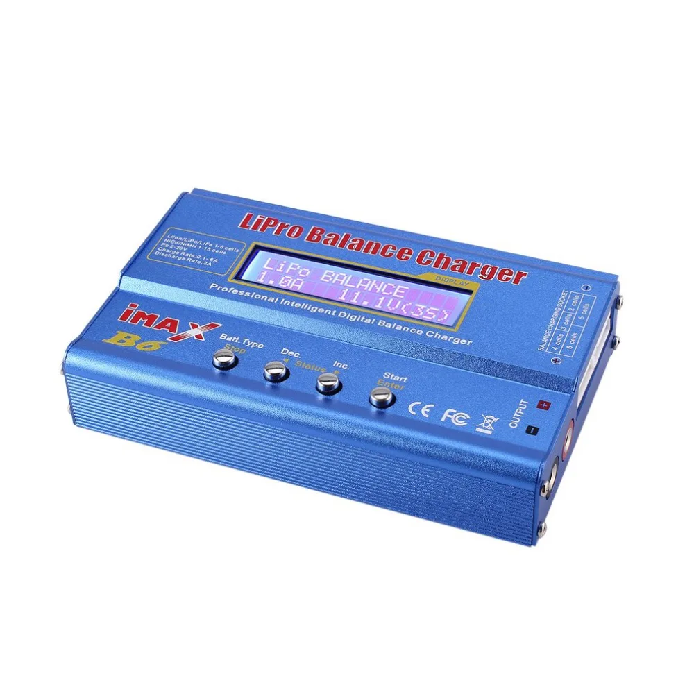 iMAX B6 80W 6A Battery Charger Lipo NiMh Li-ion Ni-Cd Digital RC Balance Charger Discharger + 15V 6A Adapter