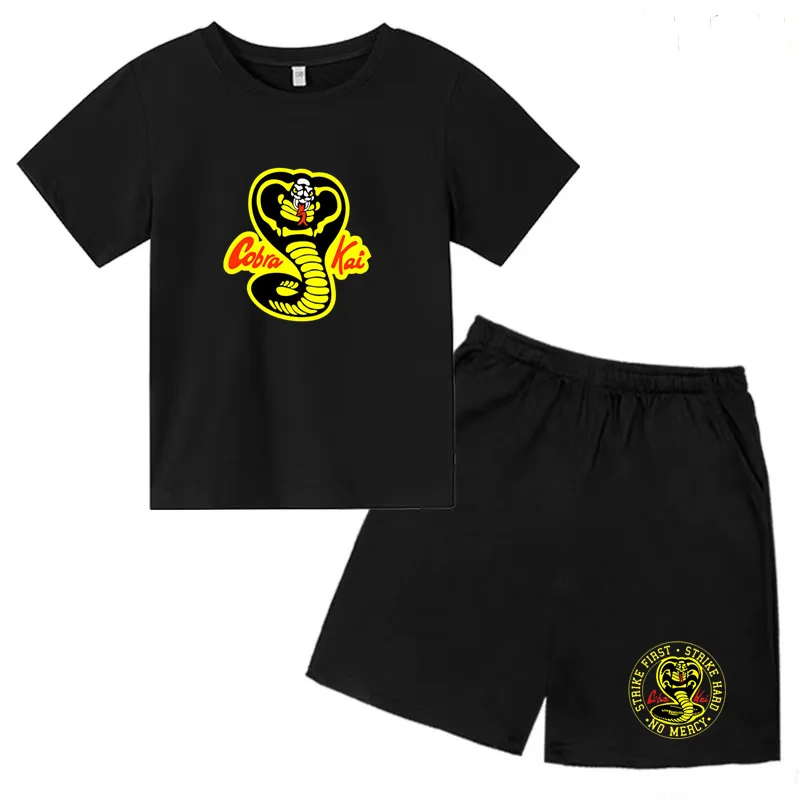 

Summer Kids Ball Wear Creative Pattern Boys Girls 3-13 Years Old Soccer Set T-shirt + Shorts Sports Quick Drying T-shirt