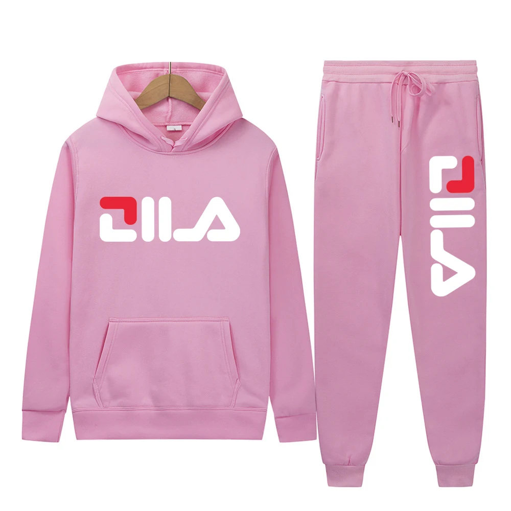 مجموعة هوديي وركض بطباعة جرافيك مشهورة، عصرية ومريحة، طراز بدون موسم #6