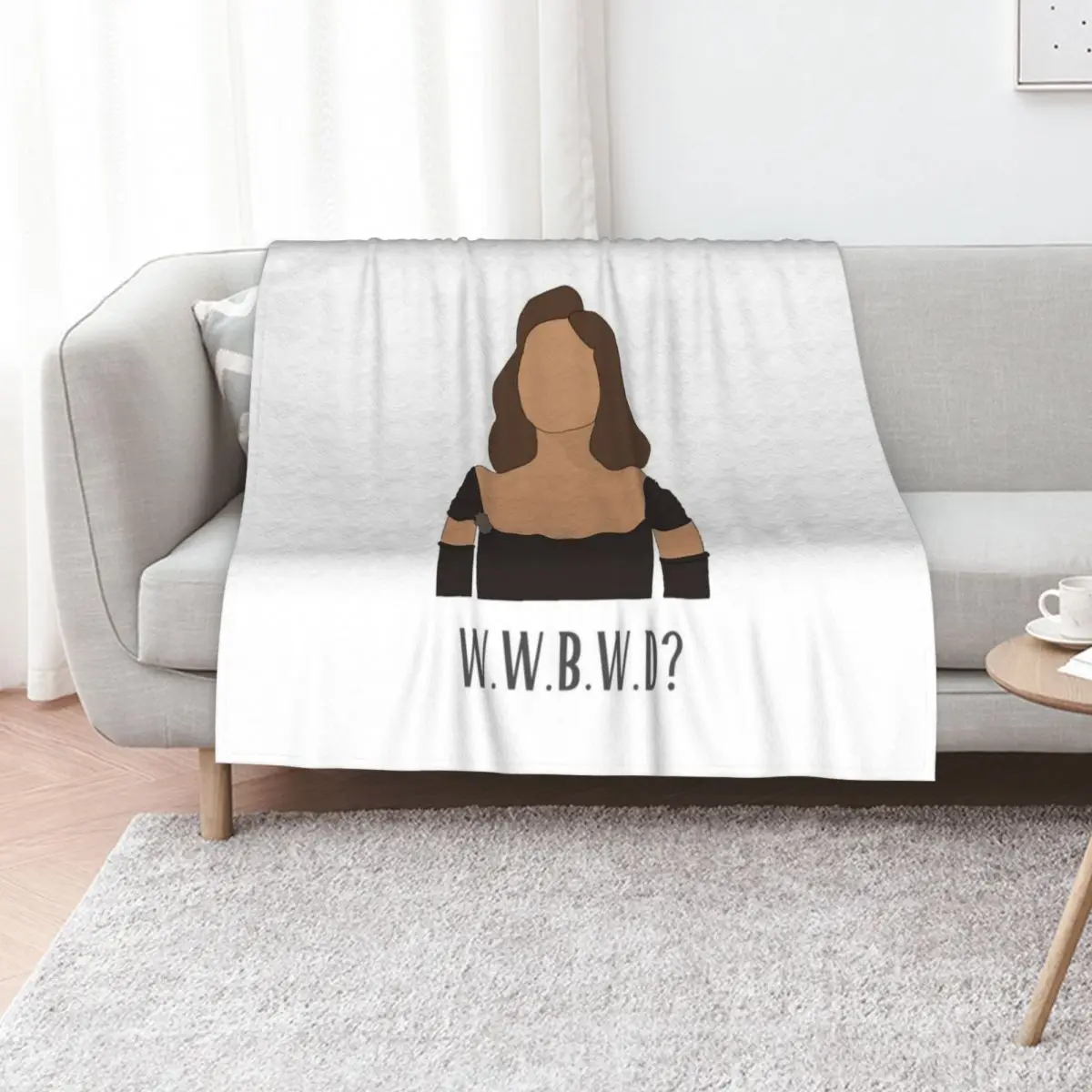 What Would Blair Waldorf Do Throw Blanket Shaggy Polar Moving Large Personalized Gift valentine gift ideas Blankets