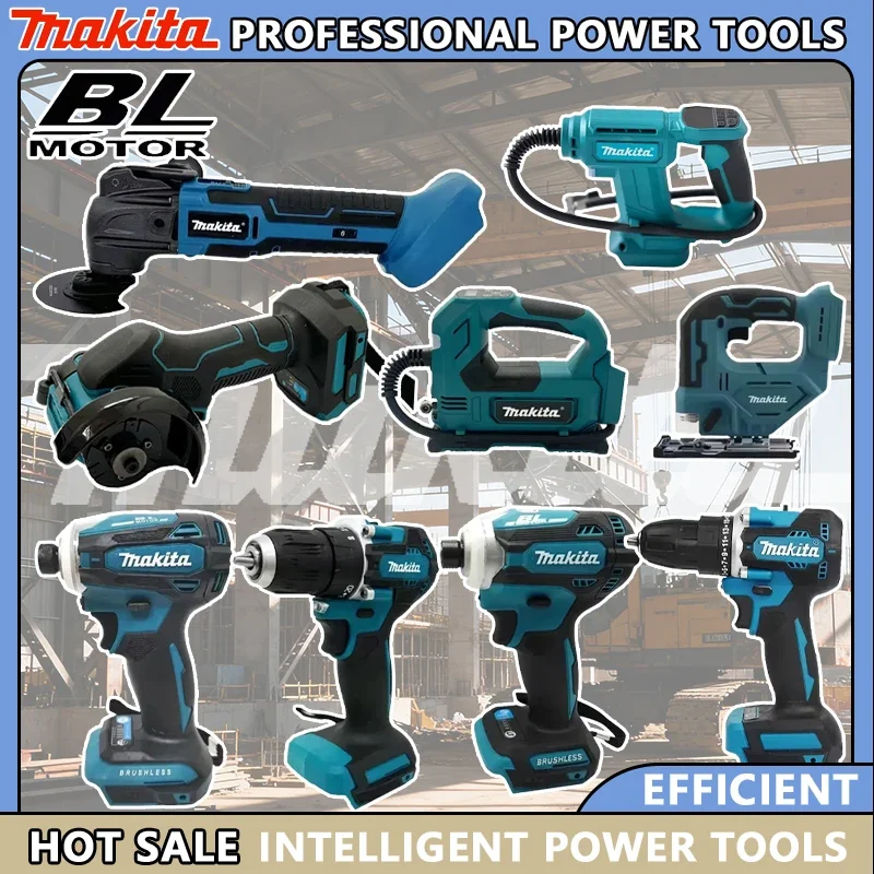 

Набор аккумуляторных электроинструментов Makita: портативный ударный шуруповерт, перезаряжаемая отвертка, электрическая сабельная пила для домашнего использования