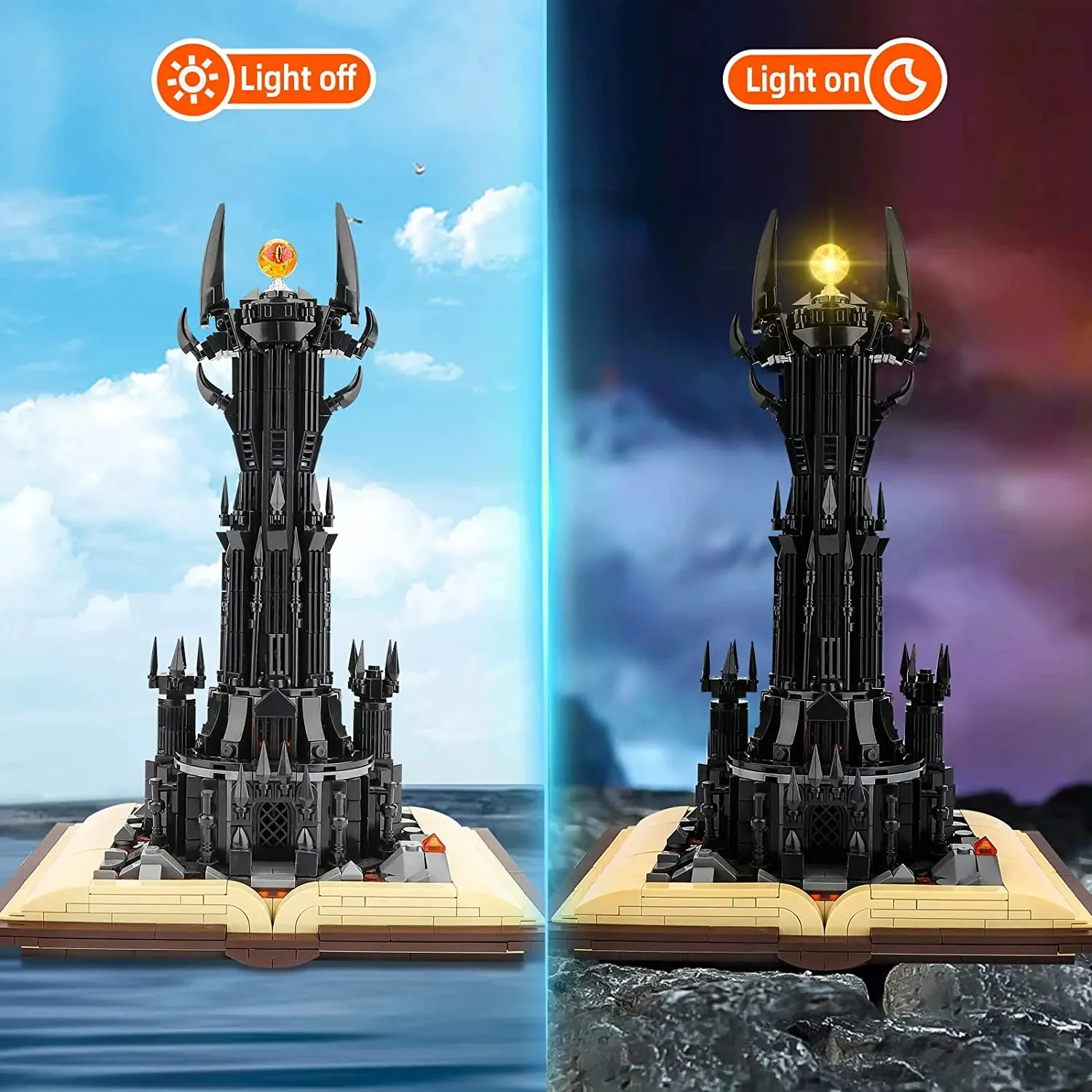 Magic Castle Book Model Building Blocks The Rings Dark Tower Of Orthanc 969PCS Bricks Toys For Children Kids Birthday Gifts