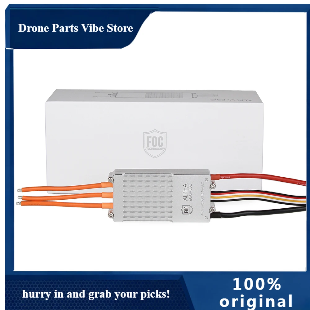 

AP2026 ALPHA 60A 12S V1.2 Мультироторный бесщеточный регулятор скорости ESC для дронов и БПЛА