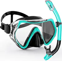 Máscara de buceo profesional, traje de snorkel, falda de silicona para adultos, gafas antiniebla, equipo de natación