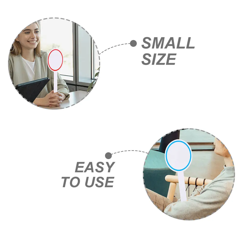 

4 Pcs Scoreboard White Paddles for Classroom Dry Erase Boards Reusable Games Erasable Portable