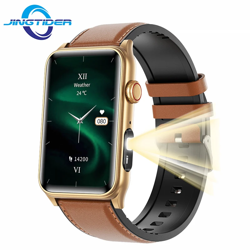 

Смарт-часы G50 с фитнес-трекером, Bluetooth, водонепроницаемые, с IPS-экраном 1,57 дюйма, фонариком, для мужчин и женщин, спортивный браслет