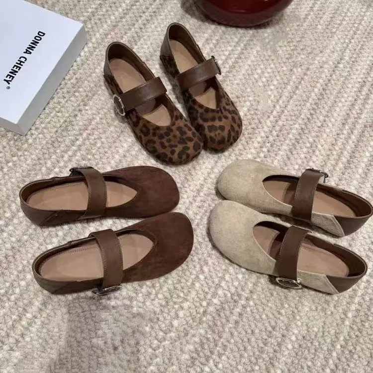 Women Summer Flats Mary Jane Style Soft Sole Comfortable Breathable Loafers Casual Shoes Retro Vintage Slip On Outdoor Indoor