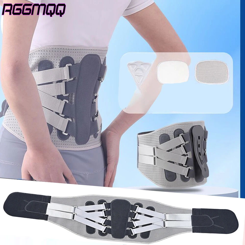 1PCS Back Brace for Lower Back Pain Relief - 8-Point Adjustable Support with Bionic Aluminum Splin -Lumbar Support Belt for Work