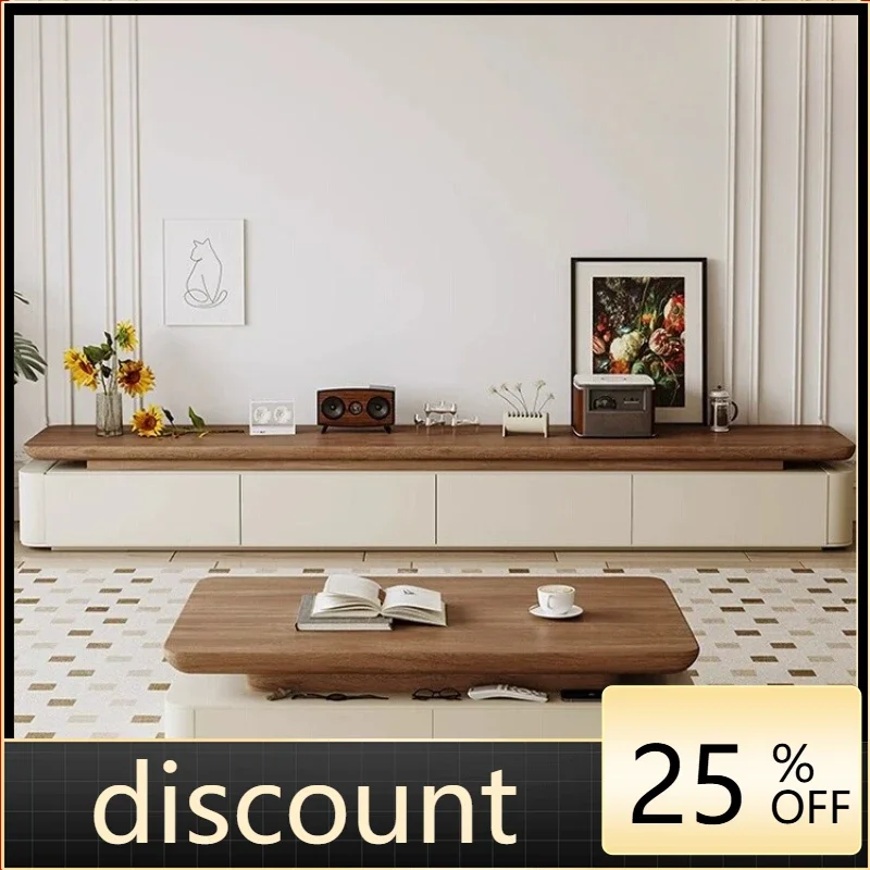 LH antique TV cabinet coffee table combination living room size apartment household storage cabinet